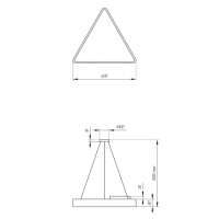 Светильник светодиодный Geometria ЭРА Delta SPO-151-W-40K-030 30Вт 4000К 2900Лм IP40 600*600*80 белый подвесной'