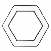 Светильник светодиодный Geometria ЭРА Hexagon SPO-123-B-40K-045 45Вт 4000К 2500Лм IP40 600*600*80 черный подвесной'