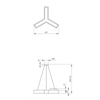 Светильник светодиодный Geometria ЭРА Igrek SPO-141-W-40K-028 28Вт 4000К 1750Лм IP40 600*600*80 белый подвесной'