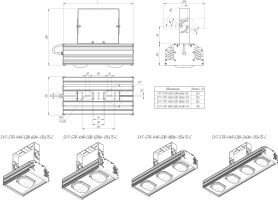 LED светильник SVT-STR-VAR-COB-120W-38'