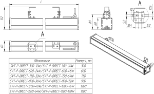 LED светильник SVT-P-DIRECT-300-24W'