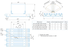 LED светильник SVT-STR-MPRO-102W-20-CRI90-5700K-DUO'